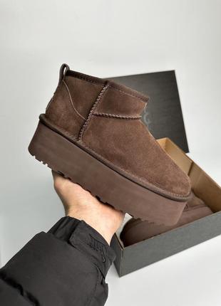 UGG boot Svarta ankelboots med snörning premium