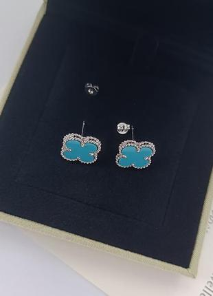 Серьги в стиле ван клиф