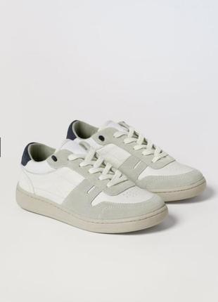 Кожаные кеды ( кроссовки) на мальчика zara