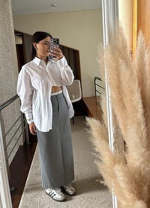 Меди юбки с двойным поясом zara xs, s, m, l