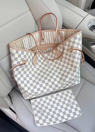 Шоппер с клатчем люкс качество в стиле louis vuitton