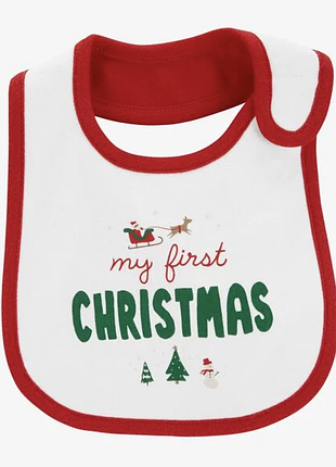 Слюнявчик my first christmas