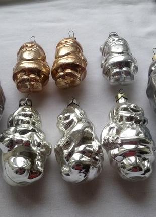 Винтажные елочные игрушки гномики лесовичок 8 шт.