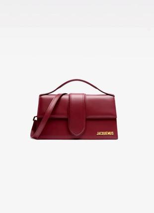 Сумочка jacquemus бордо сумка