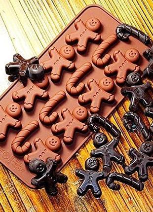 Новорічна силіконова форма для цукерок