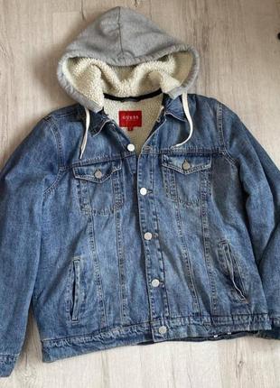 Джинсовая джинсовка куртка шерпа guess levi's Bags