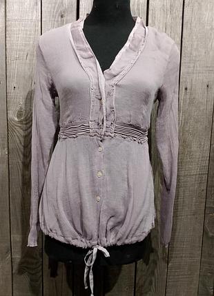 Блуза/рубашка из жатого шелка