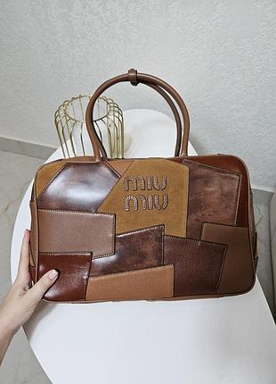 Сумка кожаная женская миу миу