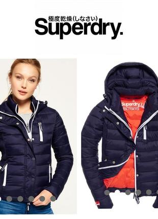 Superdry, невероятная куртка zip с капюшоном уникальной британской марки