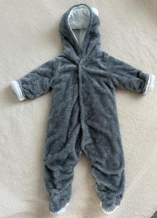 Теплий чоловічок, человечек 6-9 мес. стан відмінний. довжина 59 (без капюшона і слідів), рукав від горловини 32, ширина підпахвами 28.