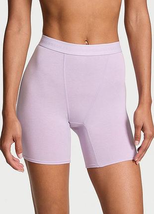 Хлопковые трусы-боксеры с завышенной талией с логотипом. victoria’s secret. оригинал 🇺🇸