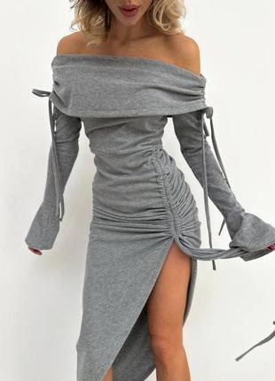 Платье визитное,стильное платье. в двух цветах🩶🖤