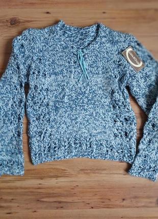 Вязна кофта дірява s-m светр