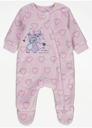 Флисовый комбинезон с изображением disney lilo & stitch george 7150, 7134