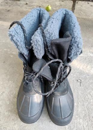 Зимние ботинки сноубы калоша прорезиненные