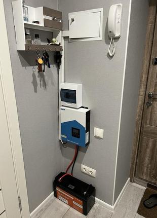 Набор инверторeasun2200вт220в.аккумулятор 12,8v/200ah.автомат125а