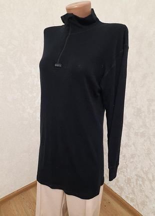 Тонкая, теплая термокофта, термолонгслив из шерсти 100% большой размер