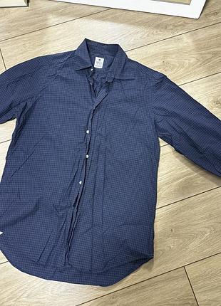 Синяя рубашка в клетку