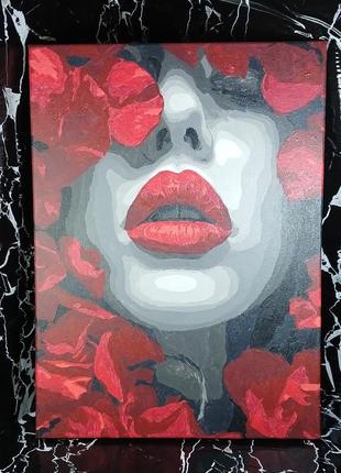 Розмальована картина по номерах