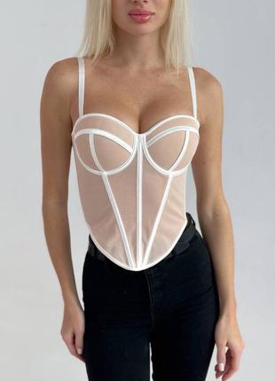 Корсет с поролоновыми чашками
