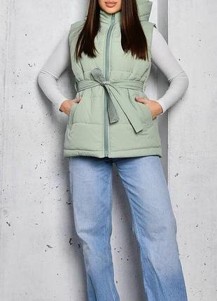 Жилетка жіноча оливка