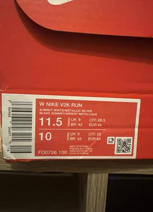 Кроссовки унисекс nike v2k run оригинал 5