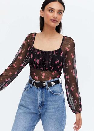 Шифоновый топ блуза