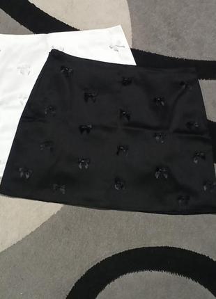 Шелковая юбочка в бантиках