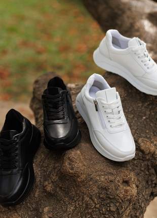 Кроссовки женские кожаные 589919