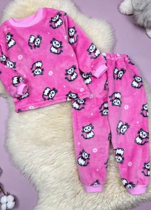 Пижама махровая котята