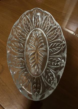 Хрустальная посуда, ладья,салатница