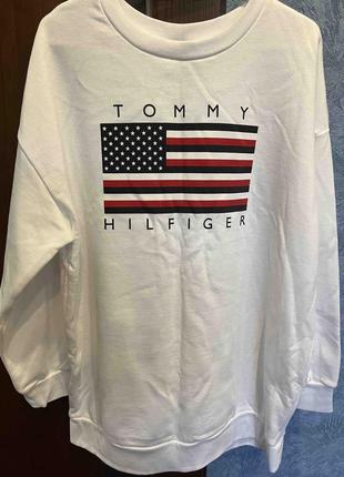 Толстовка с логотипом tommy hilfiger унисекс