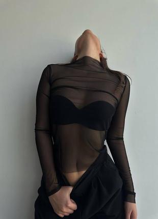 Стильний жіночий топ сітка