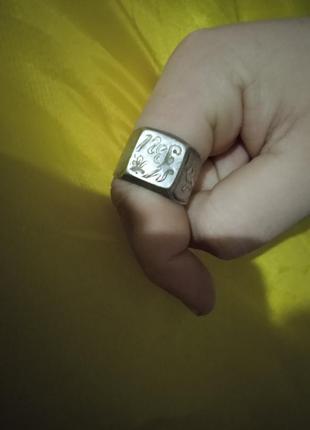 Кольцо серебряный
