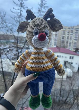 Олень крючком