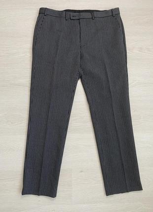 Классические брюки со стрелками charlton gray, 38, 45% шерсть
