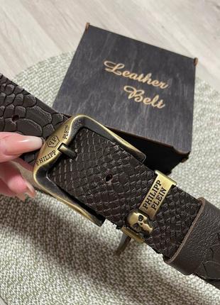 Чоловічий ремінь 4см туреччина шкіра, ремінь шкіряний класичний, чорний ремінь коричневий класика в джинси пояс в стилі philipp plein філіпп плейн