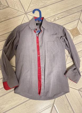 Серая рубашка на мальчика