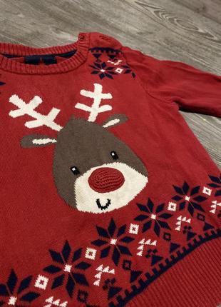 Светрик новорічний різдвяний з оленем