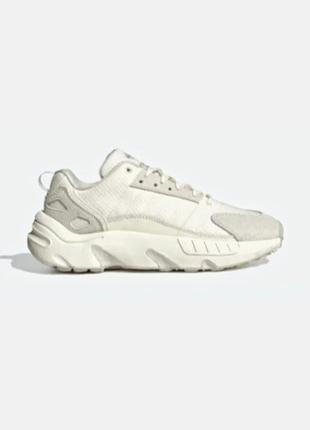 Белые беговые кроссовки унисекс adidas zx 22 boost unisex 43-44 размер