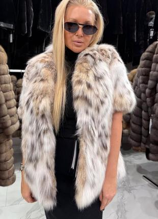 Норковая шуба мех рысь