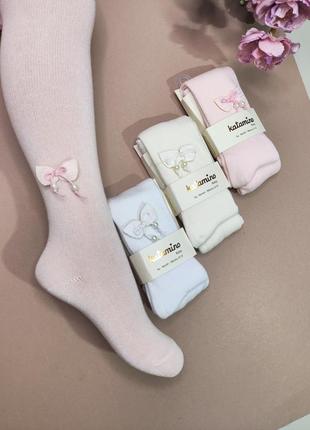 Нарядные колготы с бантиком