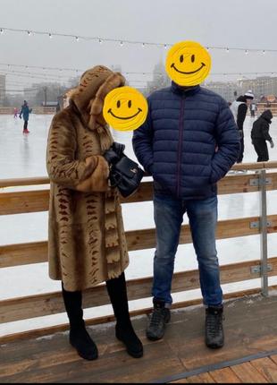 Шуба норка,бобер мех