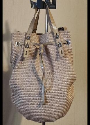 Итальянская сумка-корзина бренда francesco biasia