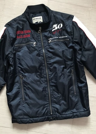 Крутая теплая куртка, американского бренда mcgregor 50 ayrton senna turbo jacket. 50/52 евро