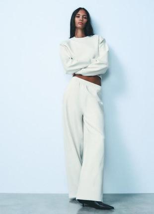 Укороченное интерлоническое худи zara