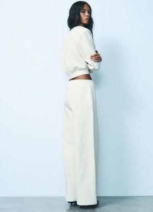 Укороченное интерлоническое худи zara 2