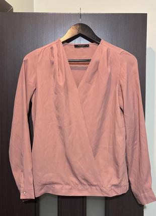 Блуза блузка mohito праздничная терракотовая вечерняя нарядная v-образный вырез