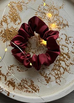 Атласна гумка / резинка для волосся s (діаметр 10~12 см)