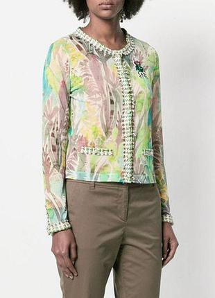 Кардиган-жакет полупрозрачный яркий 'marc cain' 50-52р